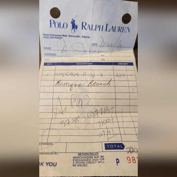 Vintage 1950's Sphinx Victorian style gold, pearl, black onyx brooch - Picture 3 of 3